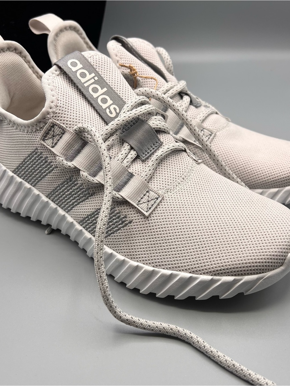 adidas Kaptir Flow Lace Up  Womens Beige/ gray Sneakers Casual Shoes nwt size 7